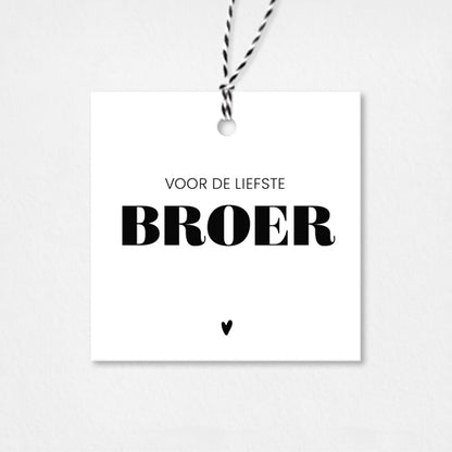 Cadeaulabel | Voor de liefste broer