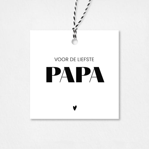 Cadeaulabel | Voor de liefste papa