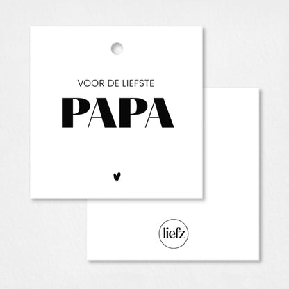 Cadeaulabel | Voor de liefste papa
