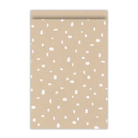 Cadeauzakjes | Dots | Kraft | 17 x 25 cm | 5 stuks