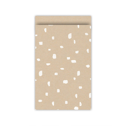 Cadeauzakjes | Dots | Kraft | 12 x 19 cm | 5 stuks