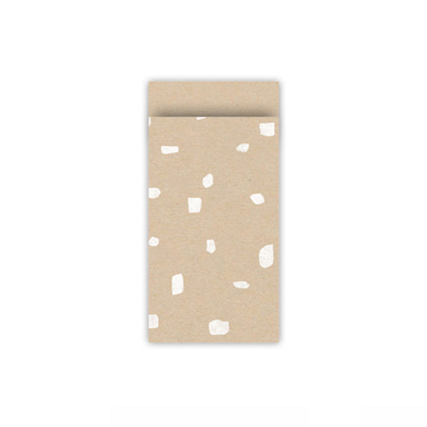 Cadeauzakjes | Dots | Kraft | 7 x 13 cm | 5 stuks