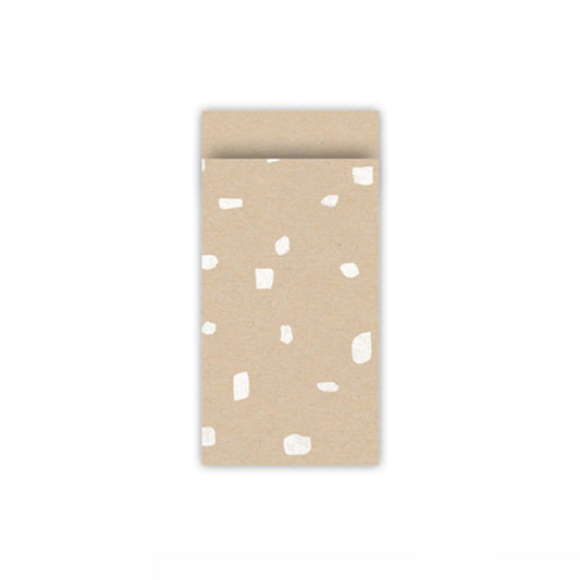 Cadeauzakjes | Dots | Kraft | 7 x 13 cm | 5 stuks