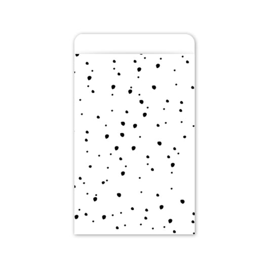 Cadeauzakjes | Confetti | Wit & zwart | 12 x 19 cm | 5 stuks