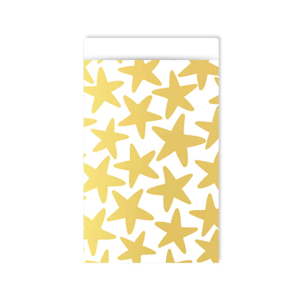 Cadeauzakjes | Stars | Goud | 12 x 19 cm | 5 stuks