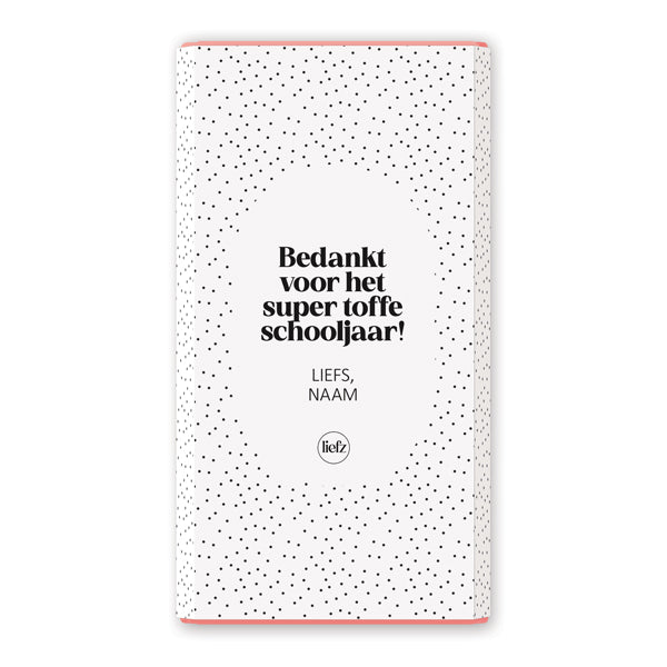 Chocoladewikkel op maat | Bedankt voor het schooljaar