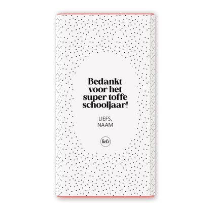 Chocoladewikkel op maat | Bedankt voor het schooljaar
