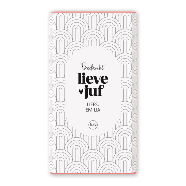Chocoladewikkel op maat | Bedankt lieve juf