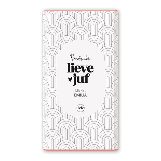 Chocoladewikkel op maat | Bedankt lieve juf