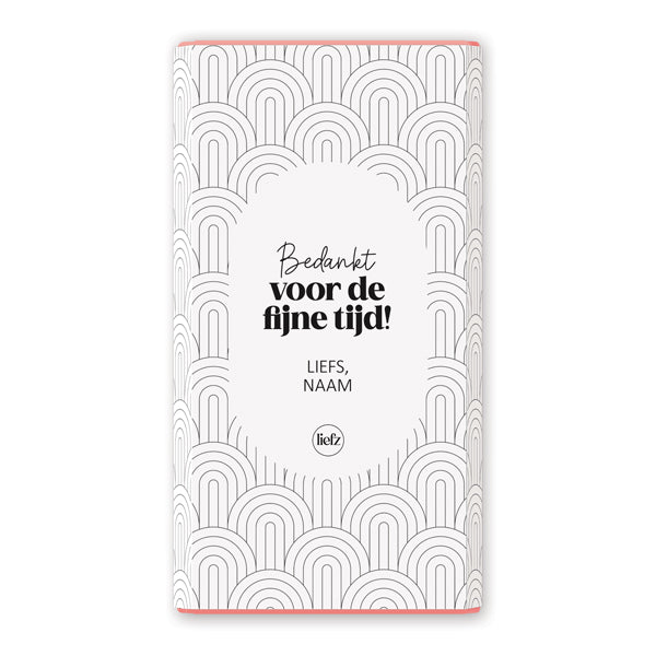 Chocoladewikkel op maat | Bedankt voor de fijne tijd