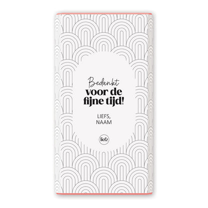 Chocoladewikkel op maat | Bedankt voor de fijne tijd
