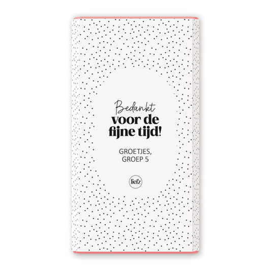 Chocoladewikkel op maat | Bedankt voor de fijne tijd