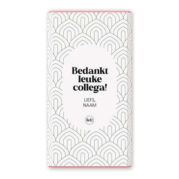 Chocoladewikkel op maat | Bedankt leuke collega