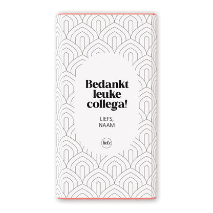 Chocoladewikkel op maat | Bedankt leuke collega