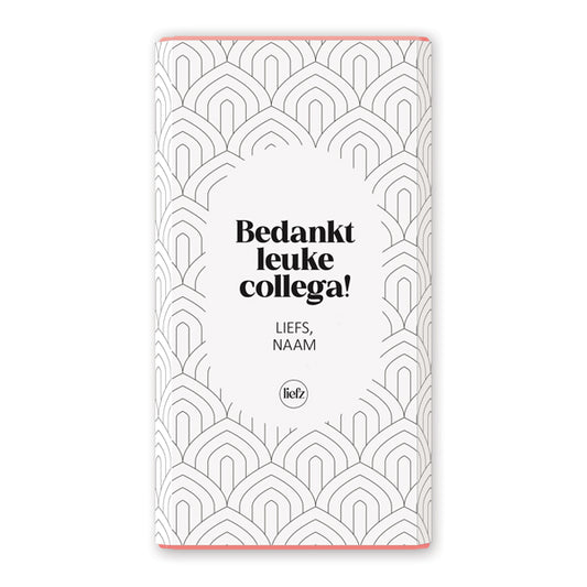 Chocoladewikkel op maat | Bedankt leuke collega