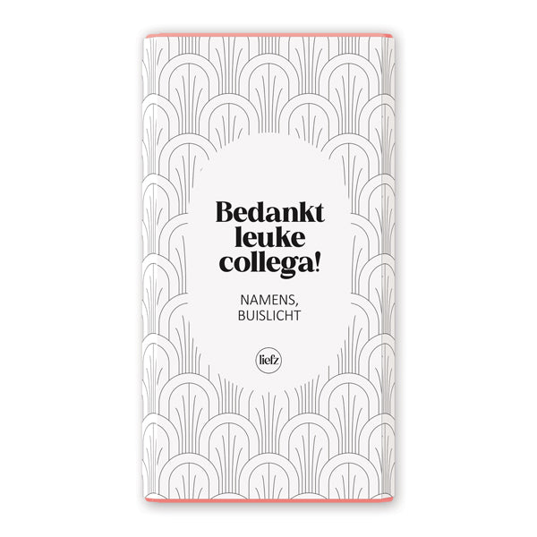 Chocoladewikkel op maat | Bedankt leuke collega