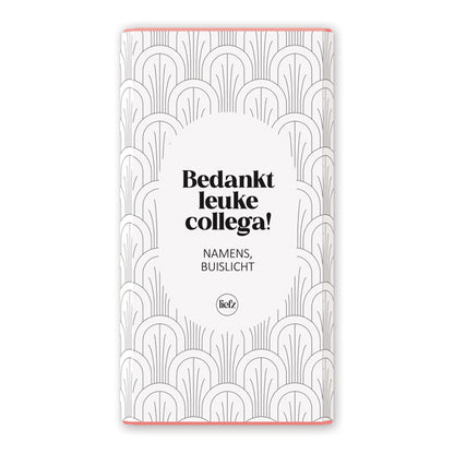 Chocoladewikkel op maat | Bedankt leuke collega