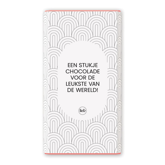 Chocoladewikkel op maat | Eigen tekst