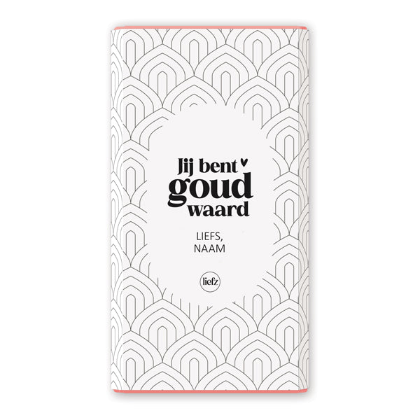 Chocoladewikkel op maat | Jij bent goud waard