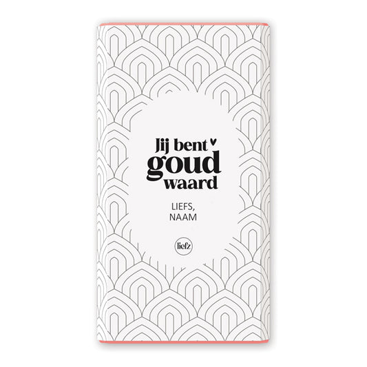 Chocoladewikkel op maat | Jij bent goud waard