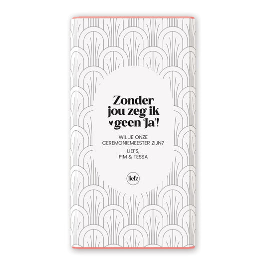 Chocoladewikkel op maat | Zonder jou zeg ik geen 'ja'