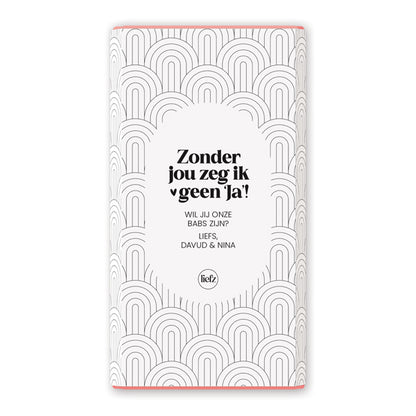 Chocoladewikkel op maat | Zonder jou zeg ik geen 'ja'