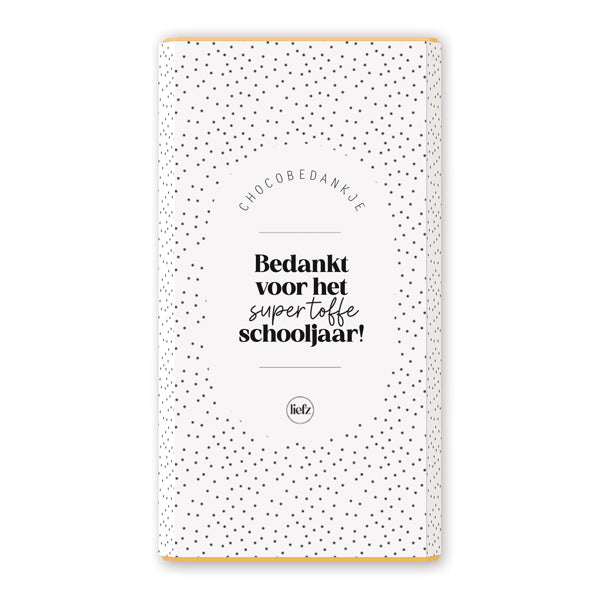 Chocoladewikkel | Bedankt voor het toffe schooljaar