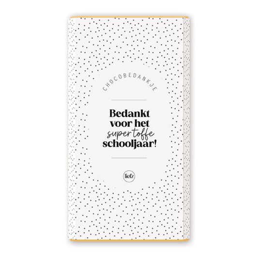 Chocoladewikkel | Bedankt voor het toffe schooljaar