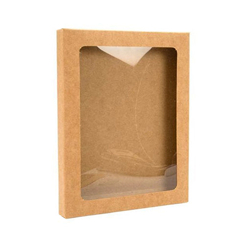 Kraftdoosje met venster | 12,5 x 2,2 x 16,8 cm