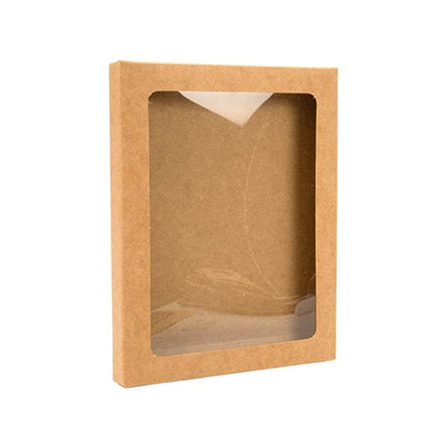 Kraftdoosje met venster | 11,5 x 2,2 x 15 cm