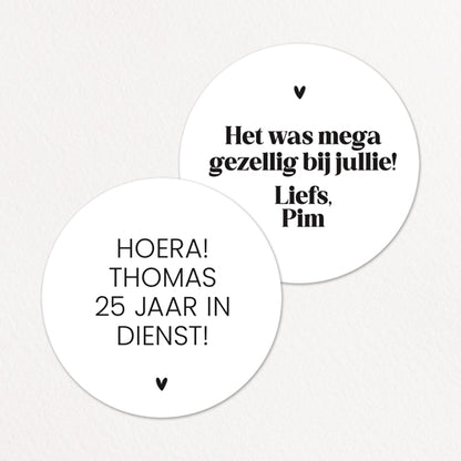 Stickers op maat | Eigen tekst | 10 stuks