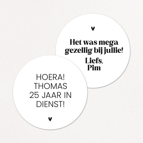 Stickers op maat | Eigen tekst | 10 stuks