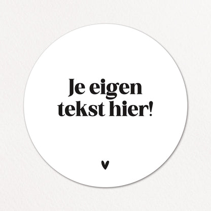 Stickers op maat | Eigen tekst | 10 stuks