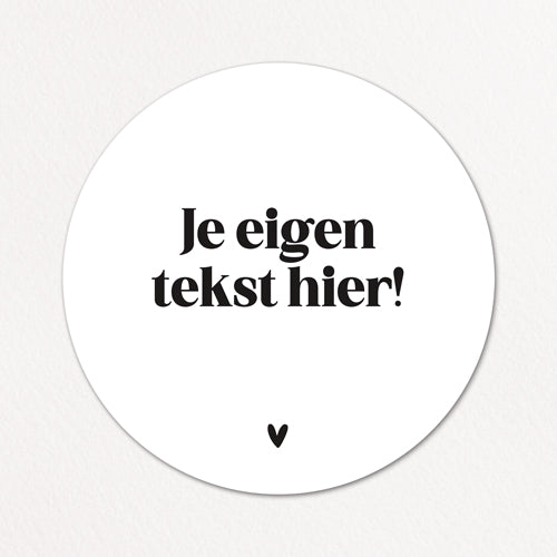 Stickers op maat | Eigen tekst | 10 stuks