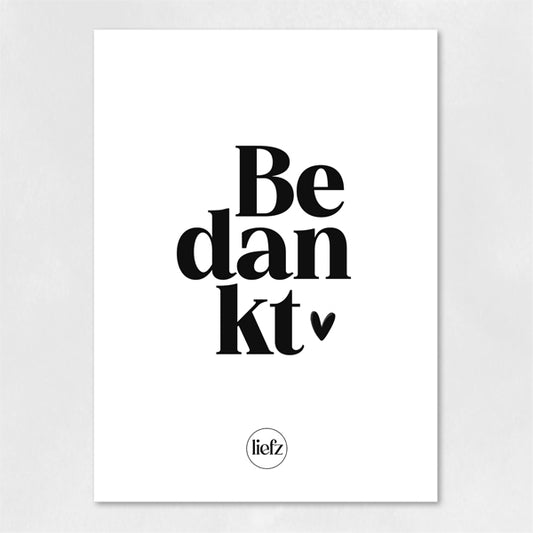 Fles etiket | Bedankt