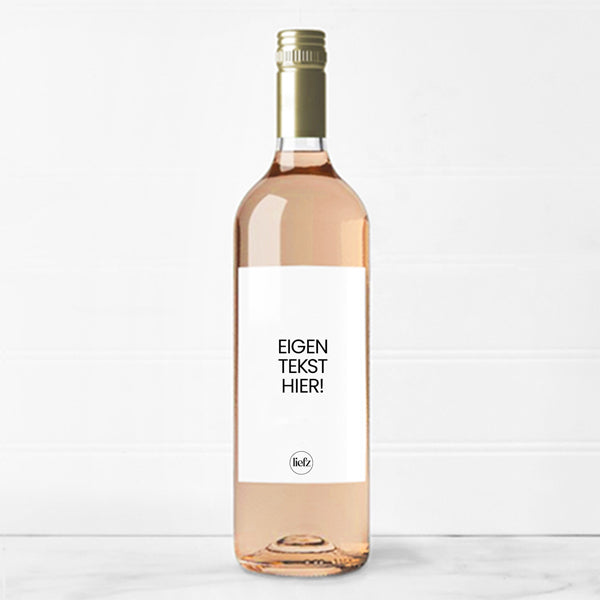 Fles etiket op maat | Eigen tekst