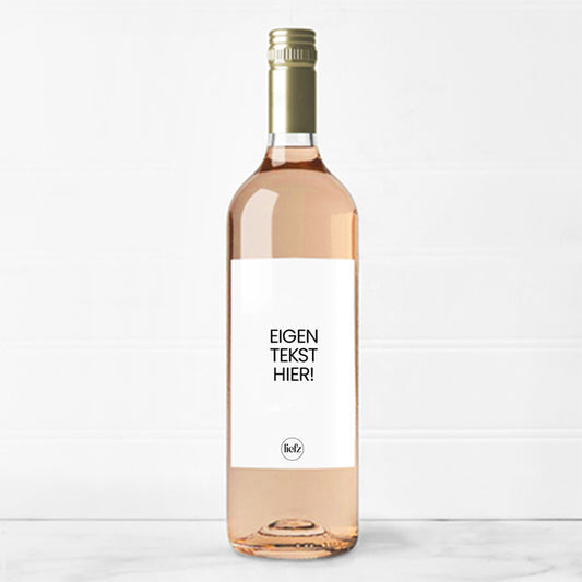 Fles etiket op maat | Eigen tekst