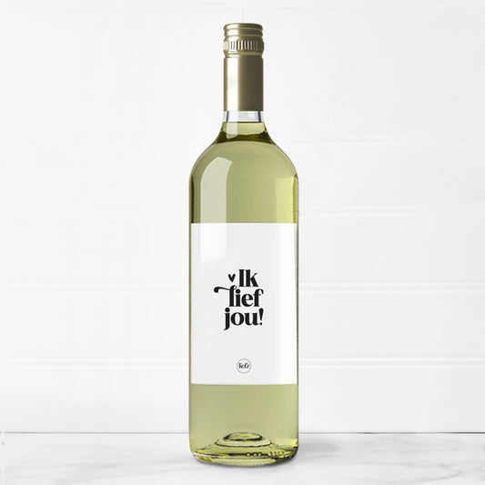 Fles etiket | Ik lief jou