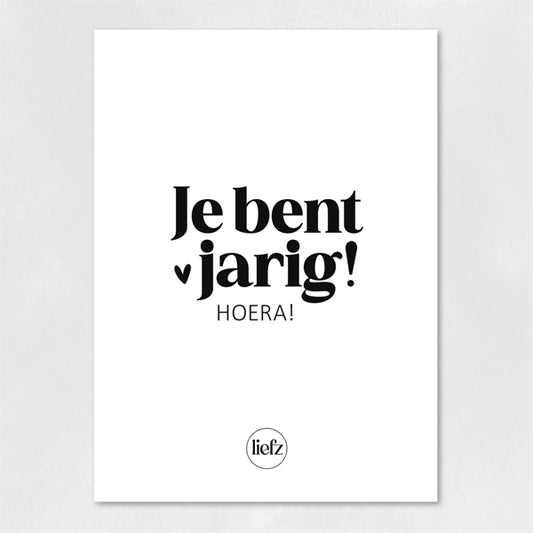 Fles etiket | Je bent jarig