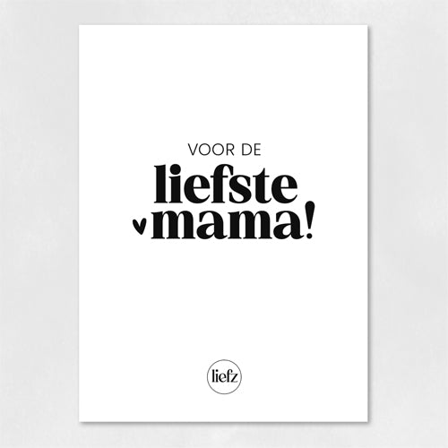 Fles etiket | Voor de liefste mama