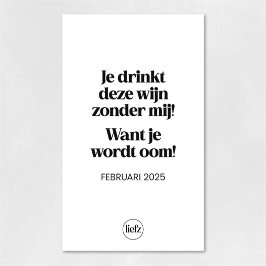 Fles etiket op maat | Je wordt oom