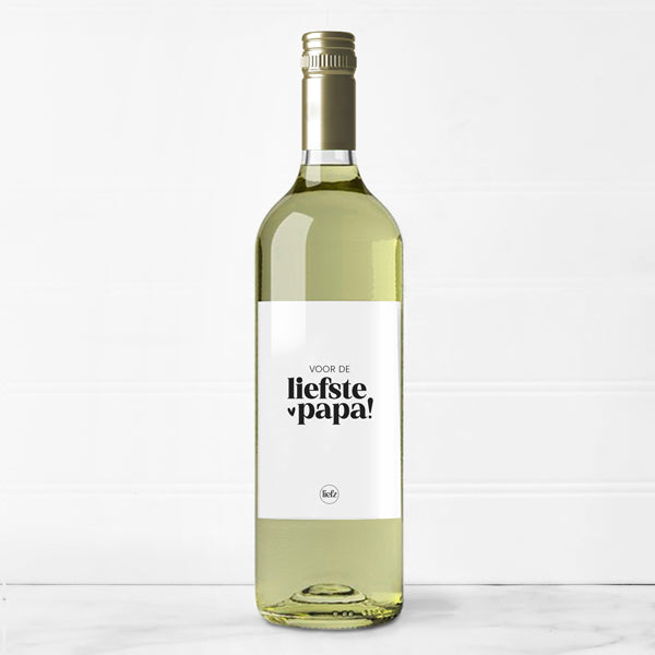 Fles etiket | Voor de liefste papa