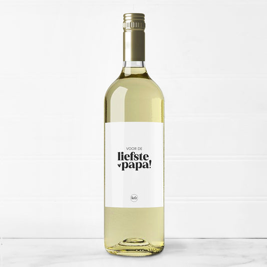Fles etiket | Voor de liefste papa