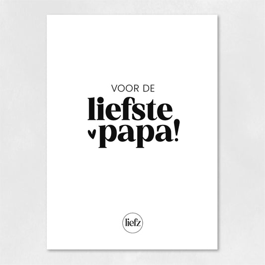 Fles etiket | Voor de liefste papa