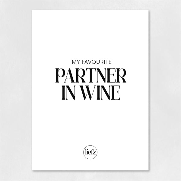 Fles etiket | Partner in wine