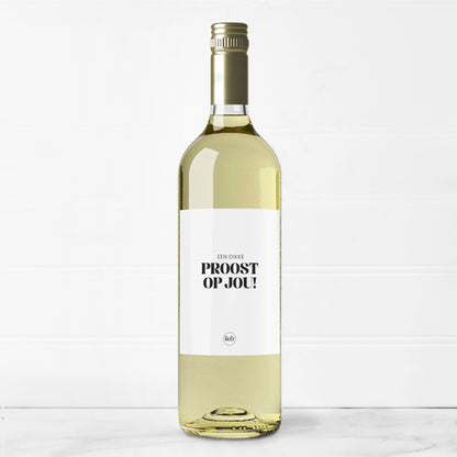 Fles etiket | Dikke proost op jou
