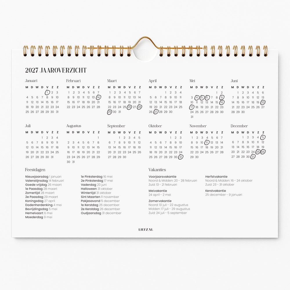 Familieplanner 2027 || PRE-ORDER