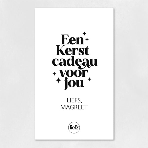 Fles etiket op maat | Een Kerstcadeau voor jou + naam