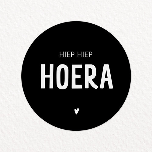 Stickers | Hiep hiep hoera | 10 stuks