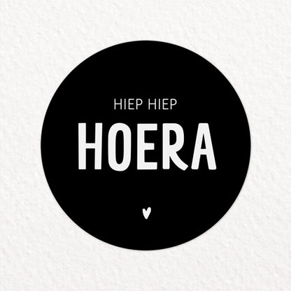 Stickers | Hiep hiep hoera | 10 stuks
